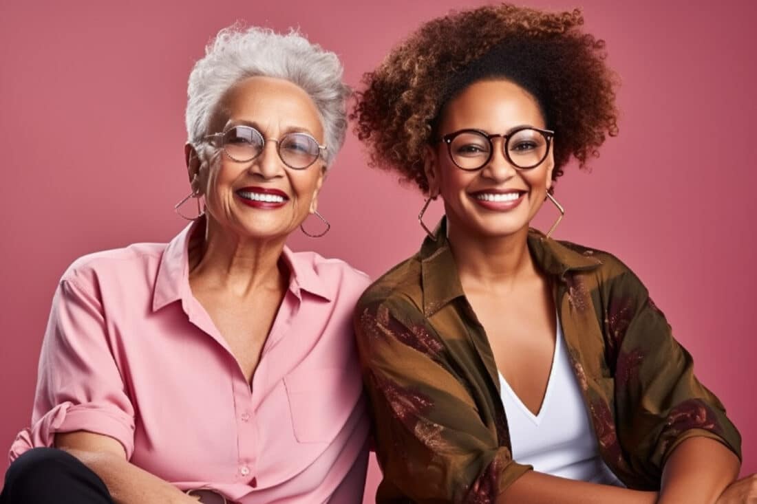 all images pair women smiling